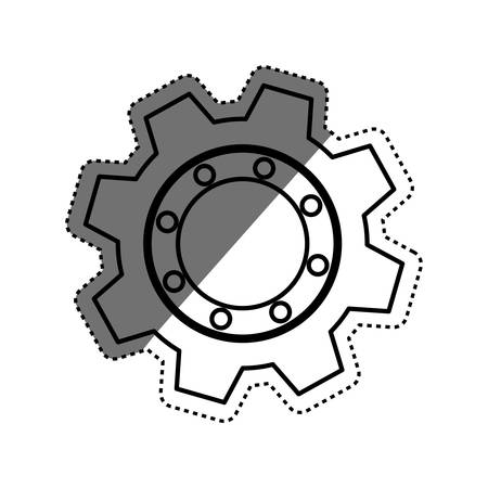 Gear industrial piece icon vector illustration graphic design Gear industrial piece icon vector illustration graphic design