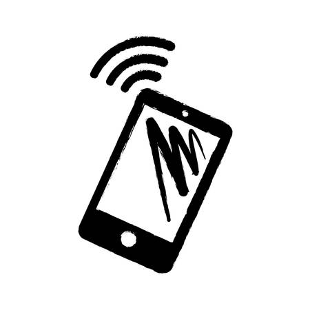 Mobile smartphone technology icon vector illustration graphic designのイラスト素材