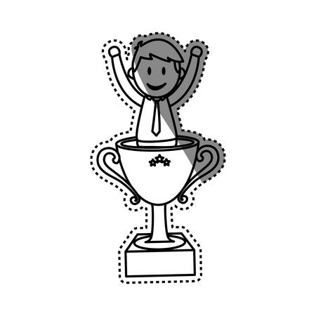 Businessman entrepreneur cartoon icon vector illustration graphic designのイラスト素材