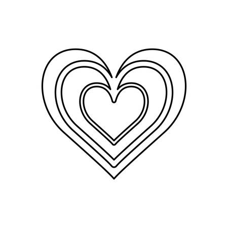 Heart and love icon vector illustration graphic designのイラスト素材