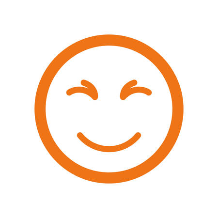 Funny emoticon cartoon icon vector illustration graphic designのイラスト素材