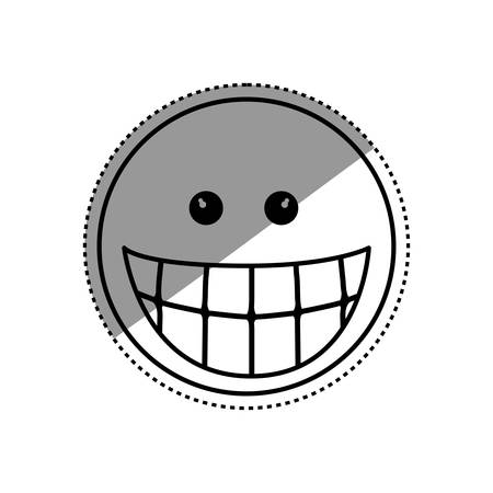 Funny emoticon cartoon icon vector illustration graphic designのイラスト素材