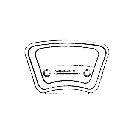 Vintage radio stereo icon vector illustration graphic designのイラスト素材