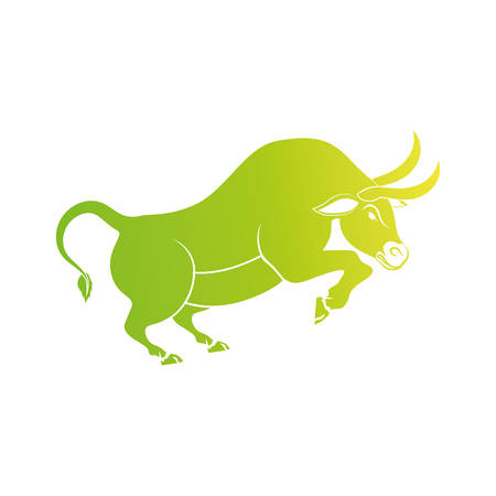 Bull stock market symbol icon vector illustration graphic designのイラスト素材