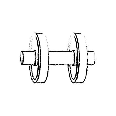 Gym weight isolated icon vector illustration graphic designのイラスト素材