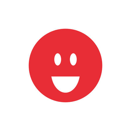 Smile emoticon cartoon icon vector illustration graphic designのイラスト素材