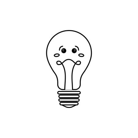 Bulb light cartoon icon vector illustration graphic designのイラスト素材