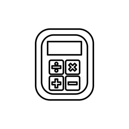 Calculator device isolated icon vector illustration graphic designのイラスト素材
