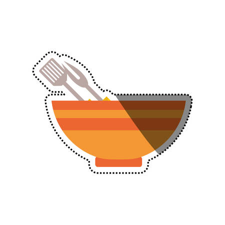 Food deep plate icon vector illustration graphic designのイラスト素材