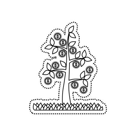 Plant of money icon vector illustration graphic designのイラスト素材