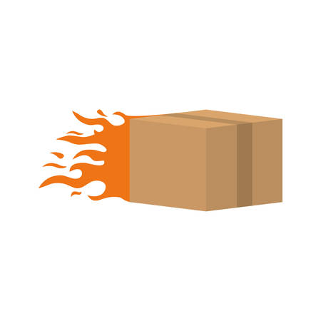 Delivery cardboard box icon vector illustration graphic designのイラスト素材