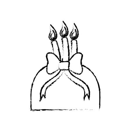 Delicious birthday cake icon vector illustration graphic designのイラスト素材