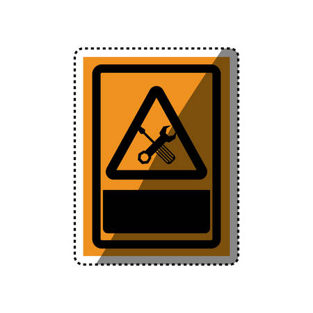 Construction tools advertising icon vector illustration graphic designのイラスト素材