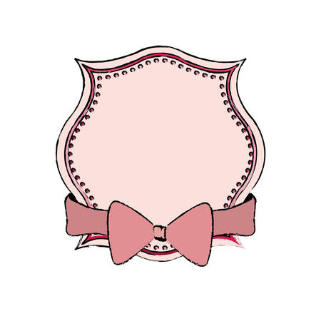 Decorative bow ribbon icon vector illustration graphic designのイラスト素材