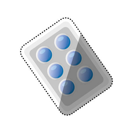 Pills medicine drug icon vector illustration graphic designのイラスト素材