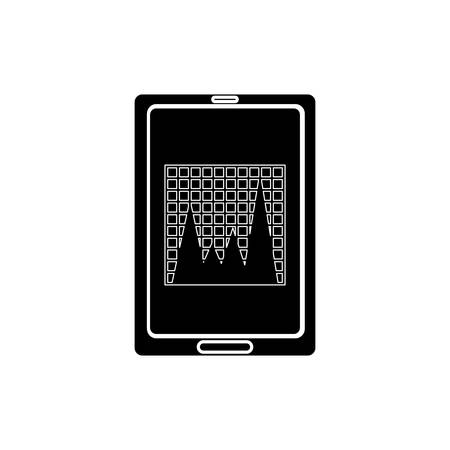 statistic graph report icon vector illustration graphic designのイラスト素材