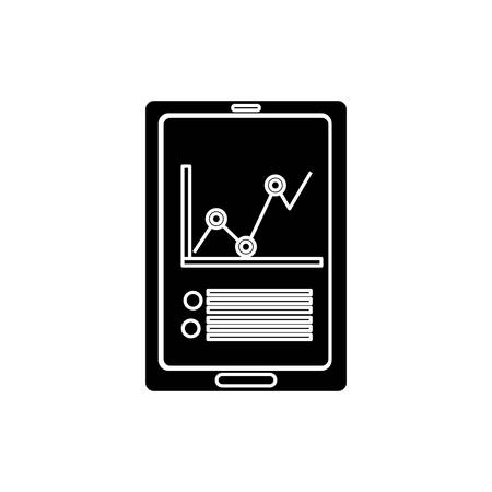 statistic graph report icon vector illustration graphic designのイラスト素材
