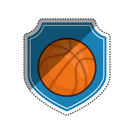 Basketball sport game icon vector illustration graphic designのイラスト素材