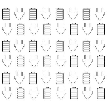 Electric battery rechargeable icon vector illustration graphic designのイラスト素材
