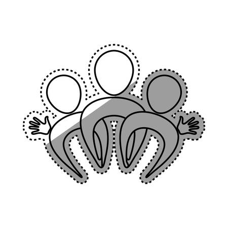 Abstract people symbol icon vector illustration graphic designのイラスト素材