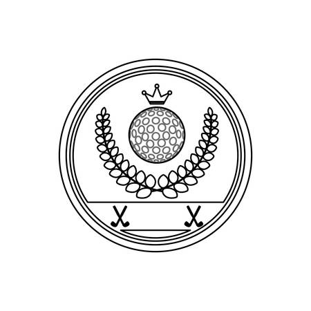 Golf game sport icon vector illustration graphic designのイラスト素材