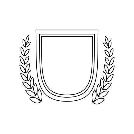 Wreath emblem symbol icon vector illustration graphic designのイラスト素材