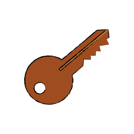 Isolated door key icon vector illustration graphic designのイラスト素材