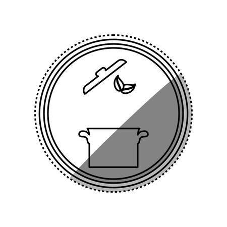 Healthy food restaurant icon vector illustration graphic designのイラスト素材