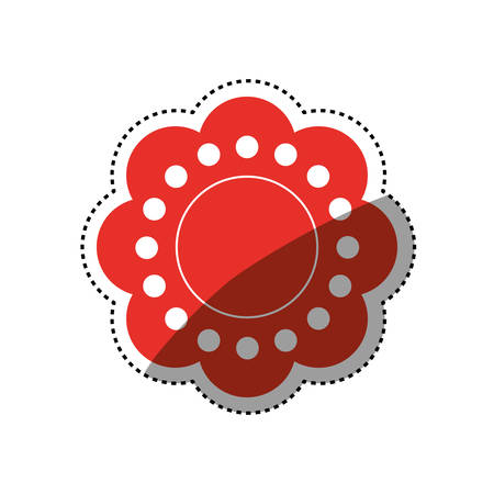 Beautiful flower ornament icon vector illustration graphic designのイラスト素材
