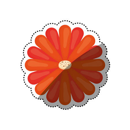 Beautiful flower ornament icon vector illustration graphic designのイラスト素材