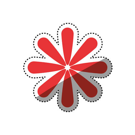 Beautiful flower ornament icon vector illustration graphic designのイラスト素材