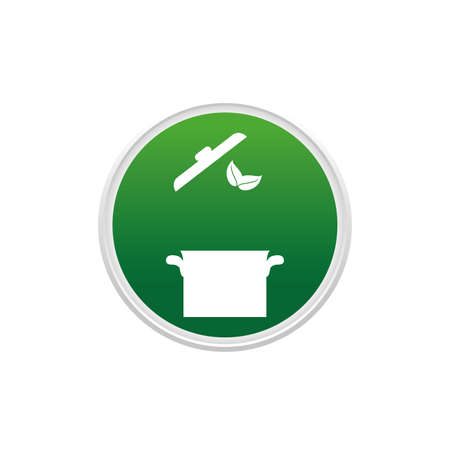 Saucepan kitchen cookware icon vector illustration graphic designの写真素材