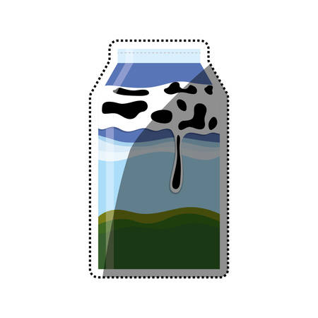 Milk box isolated icon vector illustration graphic designのイラスト素材