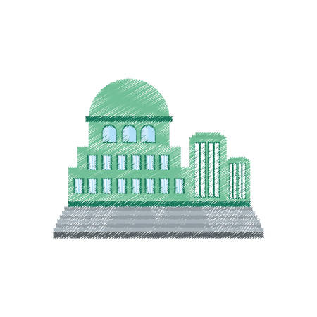 drawing building commercial city vector illustration eps 10のイラスト素材