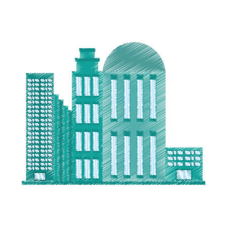 drawing building architecture modern vector illustration eps 10のイラスト素材
