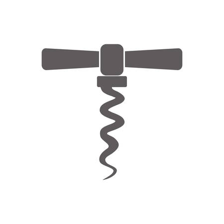 corkscrew opened bottle icon vector illustration eps 10のイラスト素材