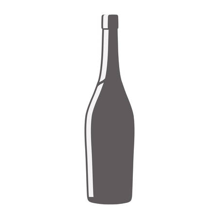glass bottle wine design pictogram vector illustration eps 10のイラスト素材