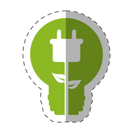 environment bulb plug energy design vector illustration eps 10のイラスト素材