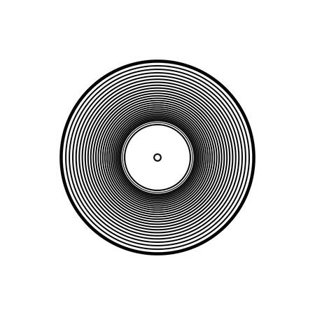 Vinyl music isolated icon vector illustration graphic designのイラスト素材