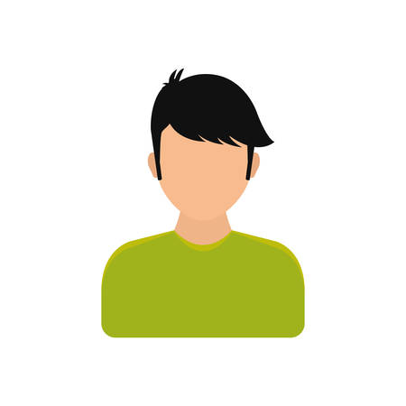 Young man profile icon vector illustration graphic designのイラスト素材