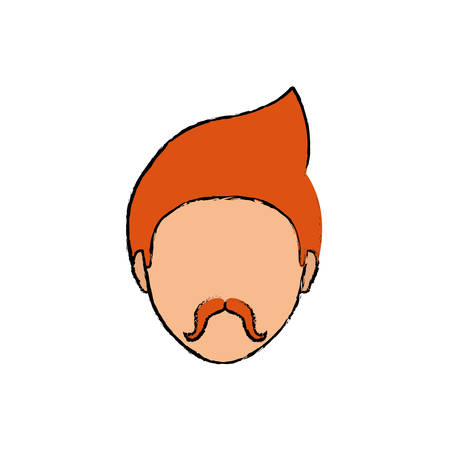Man faceless head icon vector illustration graphic designのイラスト素材