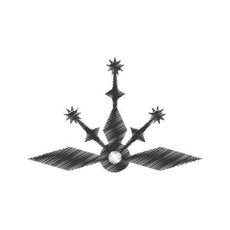 drawing decorate ornate style vintage vector illustration eps 10のイラスト素材