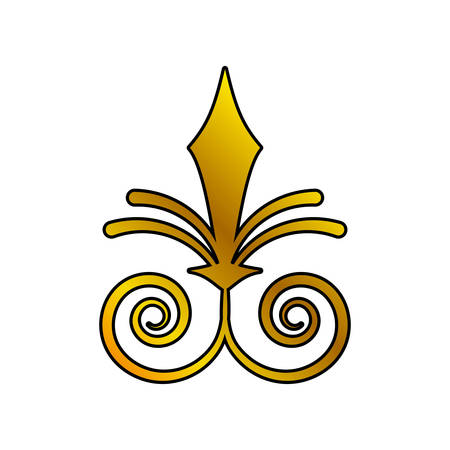 decoration ornament swirl golden vector illustration eps 10のイラスト素材