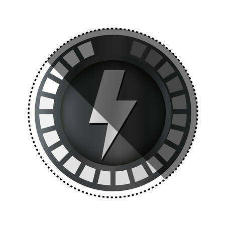 Electricity symbol icon vector illustration graphic designのイラスト素材