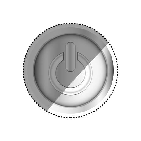 On off switch power icon vector illustration graphic designのイラスト素材