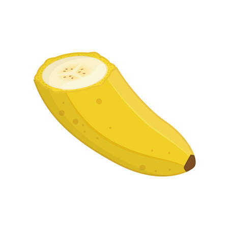 Banana delicious fruit icon vector illustration graphic designのイラスト素材