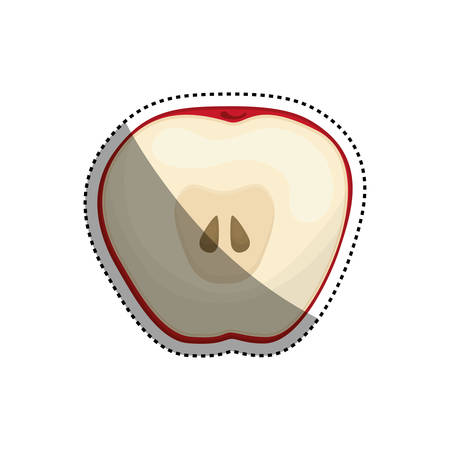 Apple delicious fruit icon vector illustration graphic designのイラスト素材