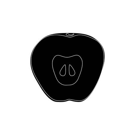 Apple delicious fruit icon vector illustration graphic designのイラスト素材