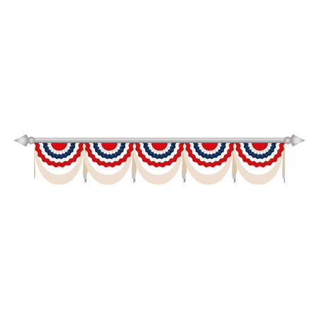 United States patriotic symbol icon vector illustration graphic designのイラスト素材