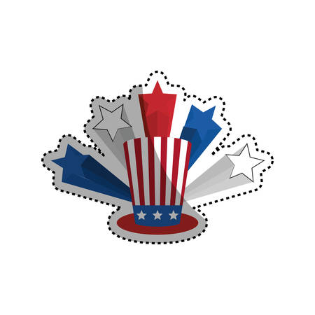 United States patriotic symbol icon vector illustration graphic designのイラスト素材